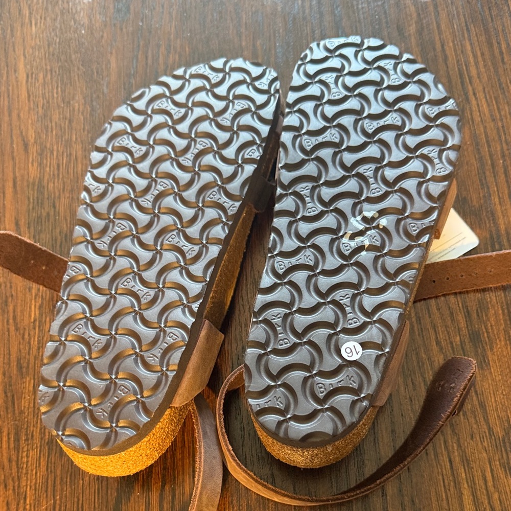 NWT Birkenstock Brown Suede Ankle-Strap Sandals Size 8.5 - Picture 5 of 5
